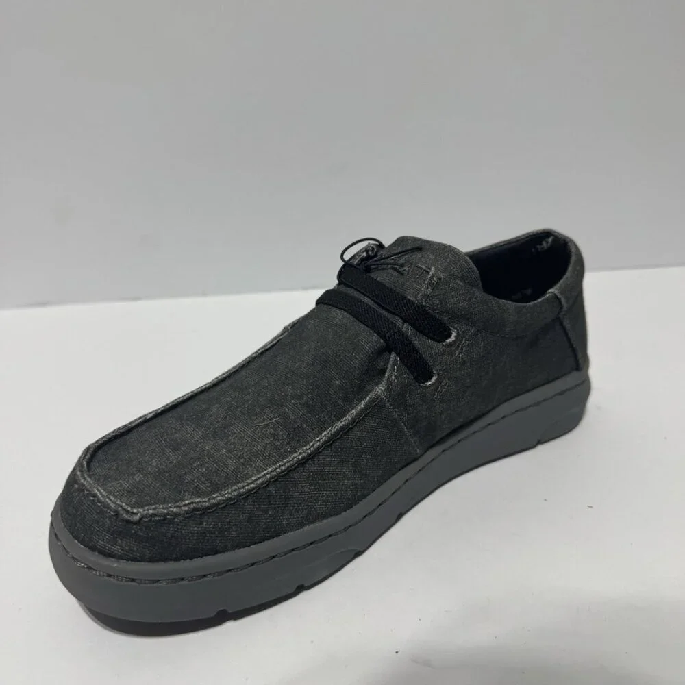 Ariat Mens Hilo Stretch Loafer Charcoal Size 7 Wide